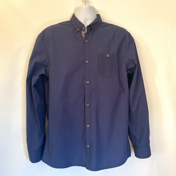 Brunswick Garments Mens Shirt Sz XL Blue Long Sleeve Classic Fit Button up Colla - Picture 1 of 16